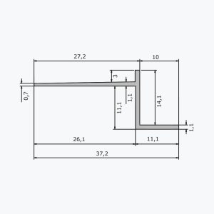 TEMPOLISTEL® A102 Onttosaumausprofiili - Image 2