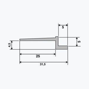 TEMPOLISTEL® A103 Onttosaumaprofiili - Image 2