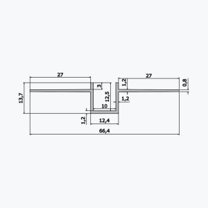 TEMPOLISTEL® A105 Onttosaumaprofiili - Image 2