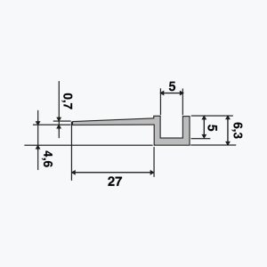 TEMPOLISTEL® A107 Onttosaumausprofiili - Image 2