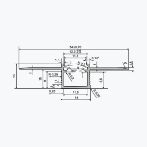 TEMPOLISTEL® A137 Litteä LED-profiili - Image 2